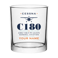 Thumbnail for Cessna 180J Skywagon - Heritage + Name - Special Whiskey Glass