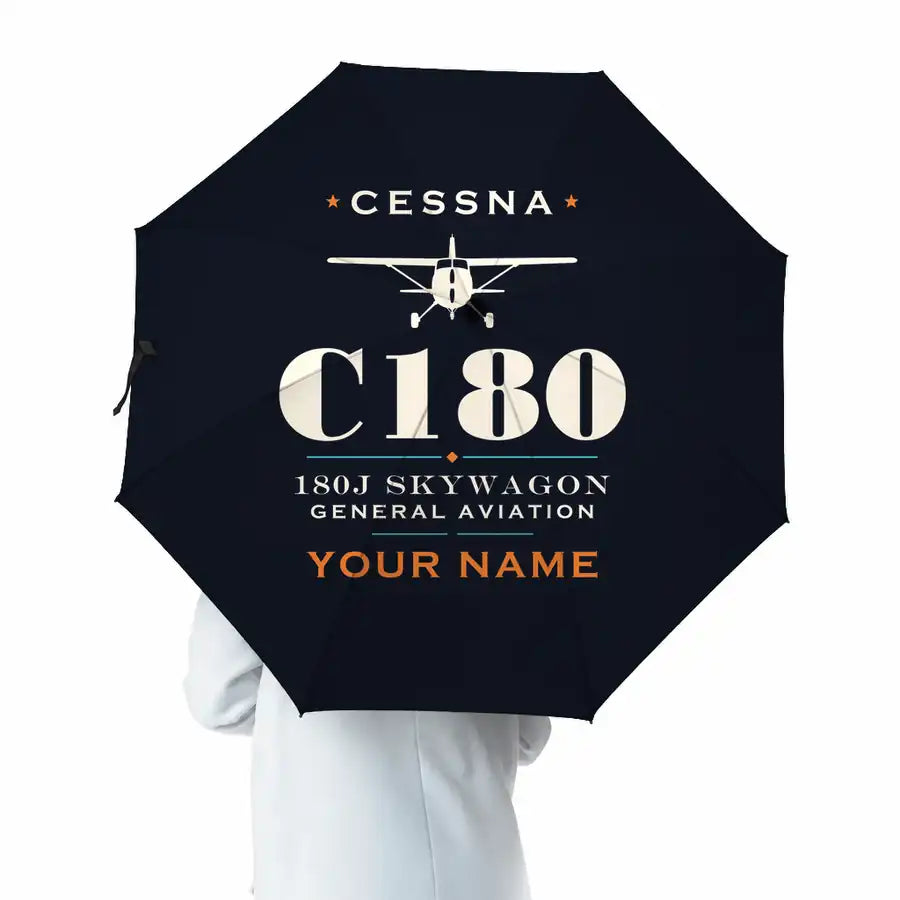 Cessna 180J Skywagon - Heritage + Name - Umbrella