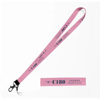Thumbnail for Cessna 180J Skywagon Lanyard & ID Holders lanyard - Heritage - Pink