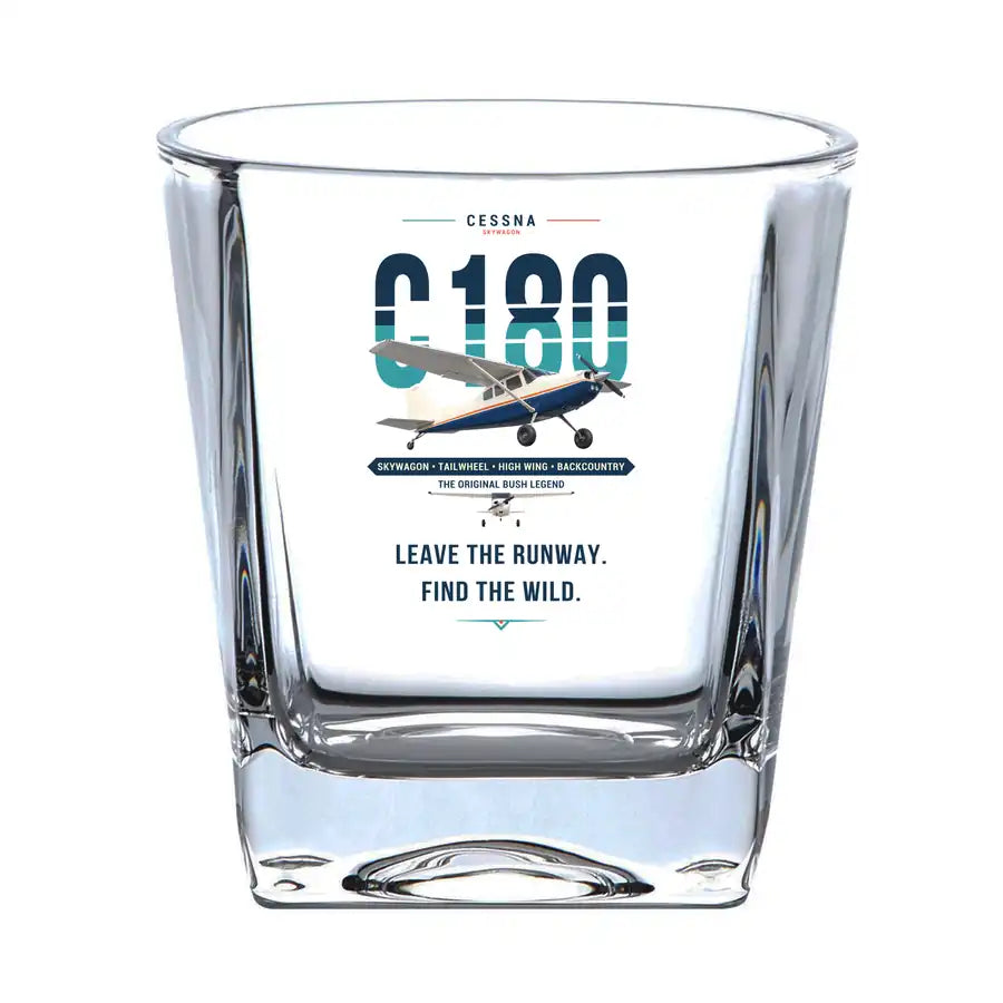 Cessna 180J Skywagon - Original - Whiskey Glass