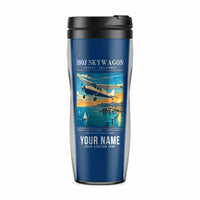 Thumbnail for Cessna 180J Skywagon - Poster + Name - Plastic (No Holder) - Blue