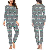 Thumbnail for Cessna 180J Skywagon - Women Pajamas - Original Pattern - Gray