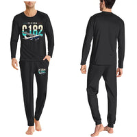 Thumbnail for Cessna 182 Skylane - Men Pajamas - Original Chest - Black
