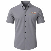 Thumbnail for Cessna 182 Skylane - Short Sleeve Shirt - Poster - Gray