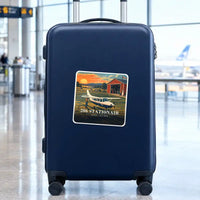 Thumbnail for Cessna 206 Stationair - 3D - Square Sticker - Suitcase