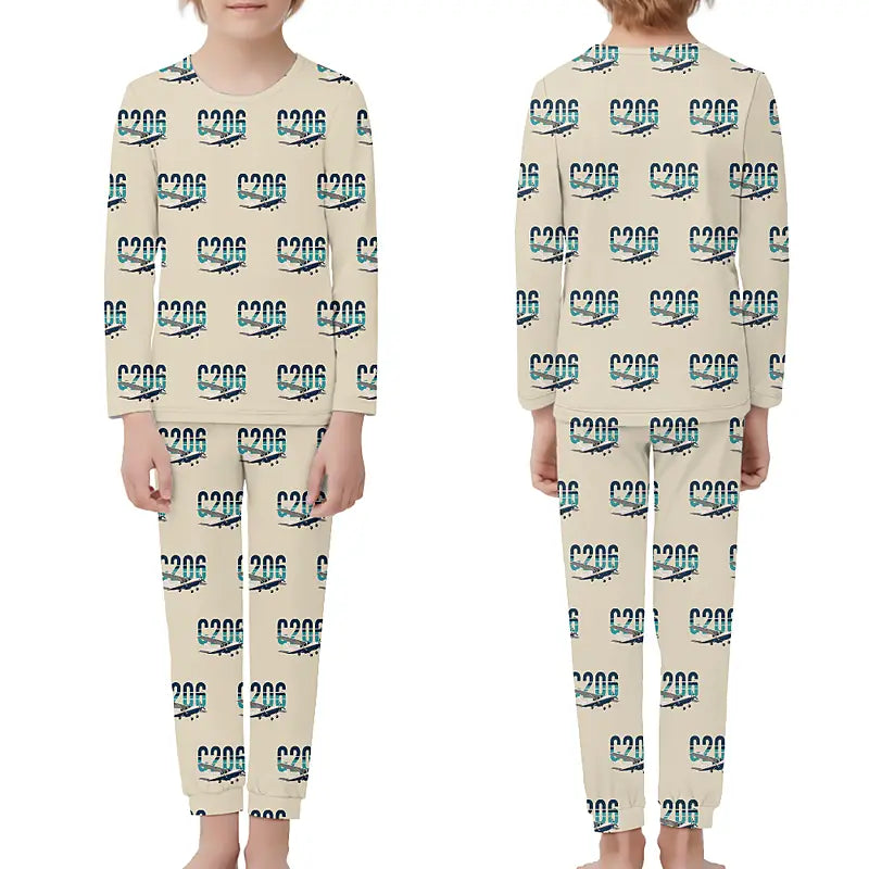 Cessna 206 Stationair - Children Pajamas - Original Pattern - Beige