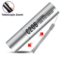 Thumbnail for Cessna 206 Stationair - Mini LED Flashlight - Tag - Silver