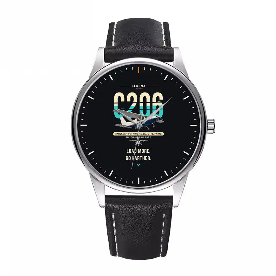Cessna 206 Stationair - Original - Leather Strap - Black Leather Strap