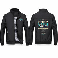 Thumbnail for Cessna 206 Stationair Stylish Jackets - Stand Collar - Original - Black