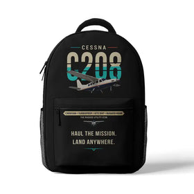 Cessna 208 Caravan 3D Backpacks & Drawstring Bags