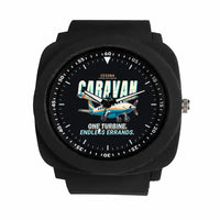Thumbnail for Cessna 208 Caravan - Cartoon - Rubber Strap - Black