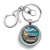 Thumbnail for Cessna 208B Grand Caravan - 3D + Name - Circle Key Chain - Full Print