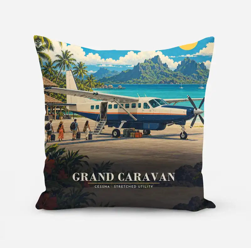 Cessna 208B Grand Caravan - 3D - Pillow - Full Print