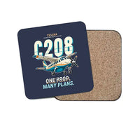 Thumbnail for Cessna 208B Grand Caravan - Cartoon - Coaster - Navy Blue