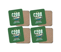 Thumbnail for Cessna 208B Grand Caravan - Cartoon - Coaster Set - Green