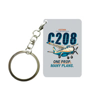 Thumbnail for Cessna 208B Grand Caravan - Cartoon - Key Chain - Light Gray