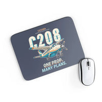 Thumbnail for Cessna 208B Grand Caravan - Cartoon - Mouse Pad - Navy Blue