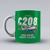 Thumbnail for Cessna 208B Grand Caravan - Cartoon - Mug - Green
