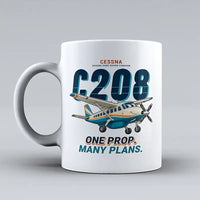 Thumbnail for Cessna 208B Grand Caravan - Cartoon - Mug - White