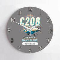 Thumbnail for Cessna 208B Grand Caravan - Cartoon + Name - No Frame - Gray