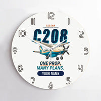 Thumbnail for Cessna 208B Grand Caravan - Cartoon + Name - No Frame - White