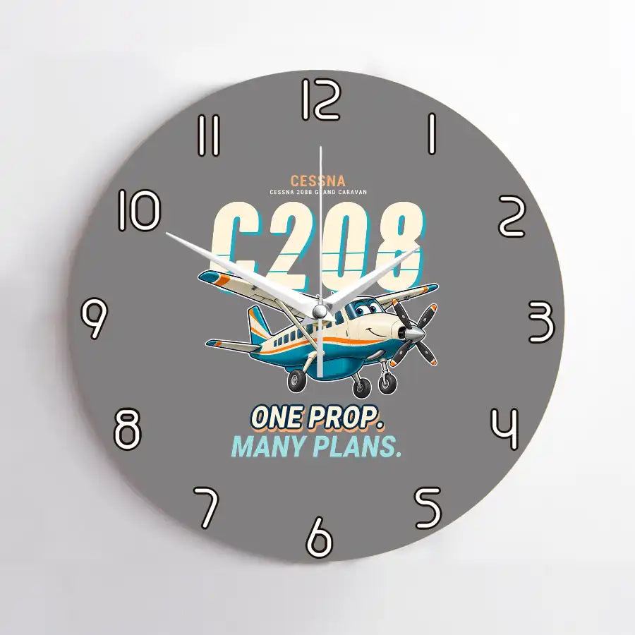 Cessna 208B Grand Caravan - Cartoon - No Frame - Gray