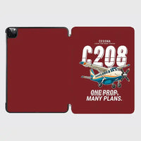 Thumbnail for Cessna 208B Grand Caravan - Cartoon - iPad Case - Dark Red