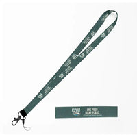 Thumbnail for Cessna 208B Grand Caravan Lanyard & ID Holders lanyard - Cartoon - Dark Green