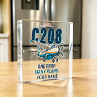 Thumbnail for Cessna 208B Grand Caravan - Crystal Ornament - Cartoon + Name - Kitchen