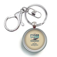 Thumbnail for Cessna 208B Grand Caravan - Original - Circle Key Chain - Beige