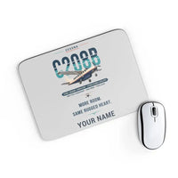 Thumbnail for Cessna 208B Grand Caravan - Original + Name - Mouse Pad - Light Gray