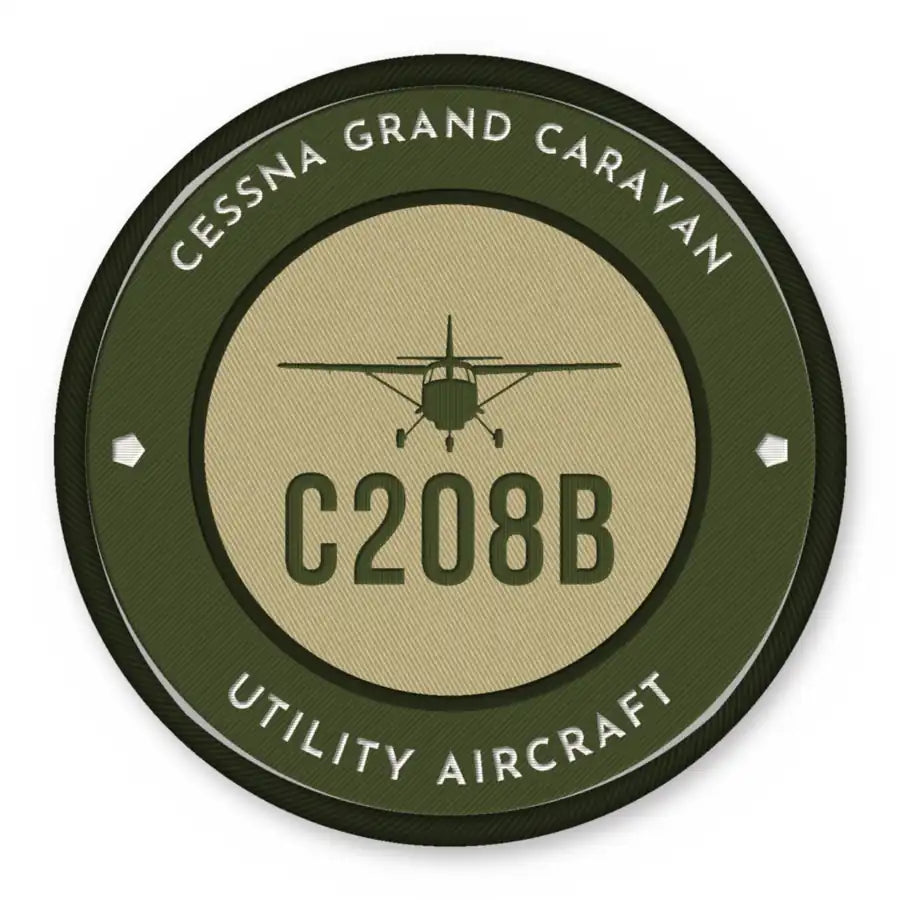 Cessna 208B Grand Caravan Patches - Circle - Olive Khaki