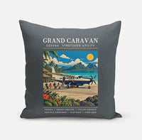Thumbnail for Cessna 208B Grand Caravan - Poster - Pillow - Gray