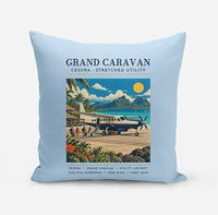 Thumbnail for Cessna 208B Grand Caravan - Poster - Pillow - Light Blue