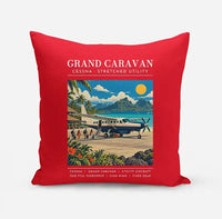 Thumbnail for Cessna 208B Grand Caravan - Poster - Pillow - Red
