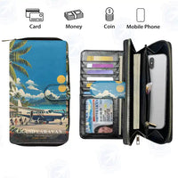 Thumbnail for Cessna 208B Grand Caravan Leather Wallets - Zip Long Wallet - 3D + Name