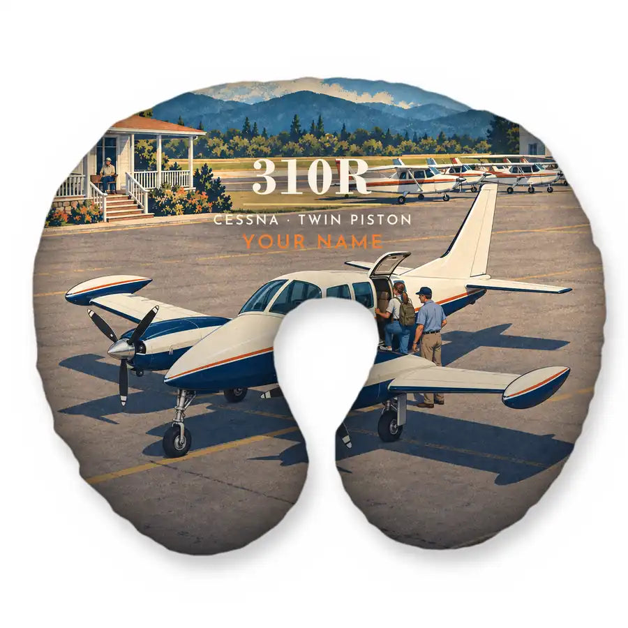Cessna 310R - 3D + Name - Travel Pillow