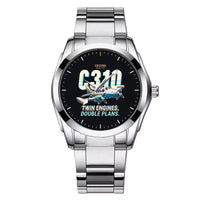 Thumbnail for Cessna 310R - Cartoon - Stainless Steel Band - For Men