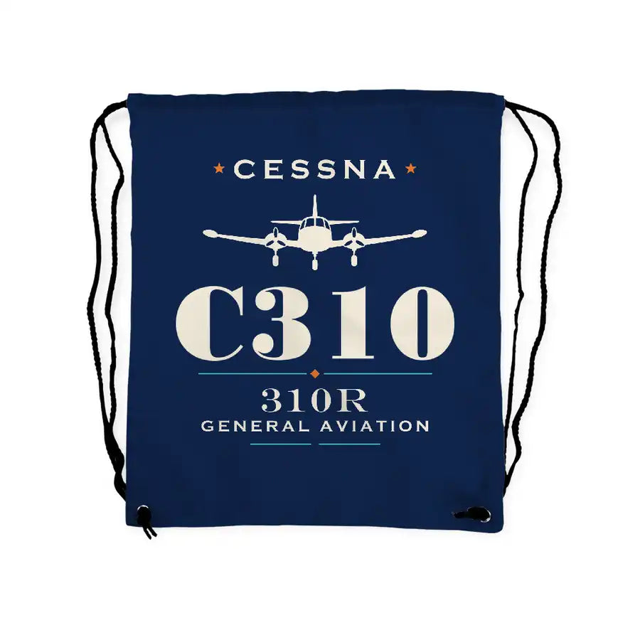 Cessna 310R - Drawstring Bag - Heritage - Dark Blue