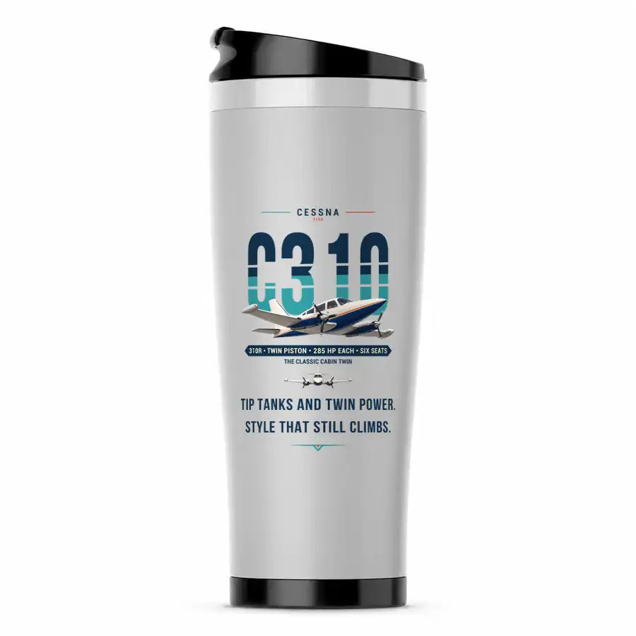 Cessna 310R - Original - Stainless Steel (No Holder) - Light Gray