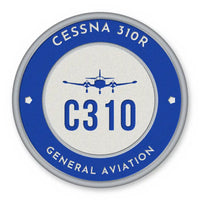 Thumbnail for Cessna 310R Patches - Circle - Royal White