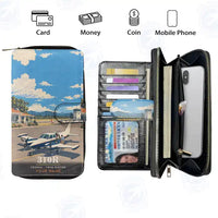 Thumbnail for Cessna 310R Leather Wallets - Zip Long Wallet - 3D + Name