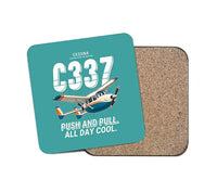 Thumbnail for Cessna 337G Skymaster - Cartoon - Coaster - Turquoise