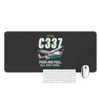 Thumbnail for Cessna 337G Skymaster - Cartoon - Desk Mat - Black