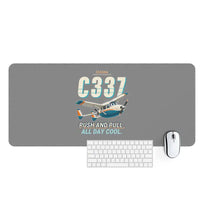 Thumbnail for Cessna 337G Skymaster - Cartoon - Desk Mat - Gray