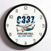 Thumbnail for Cessna 337G Skymaster - Cartoon - Framed - White