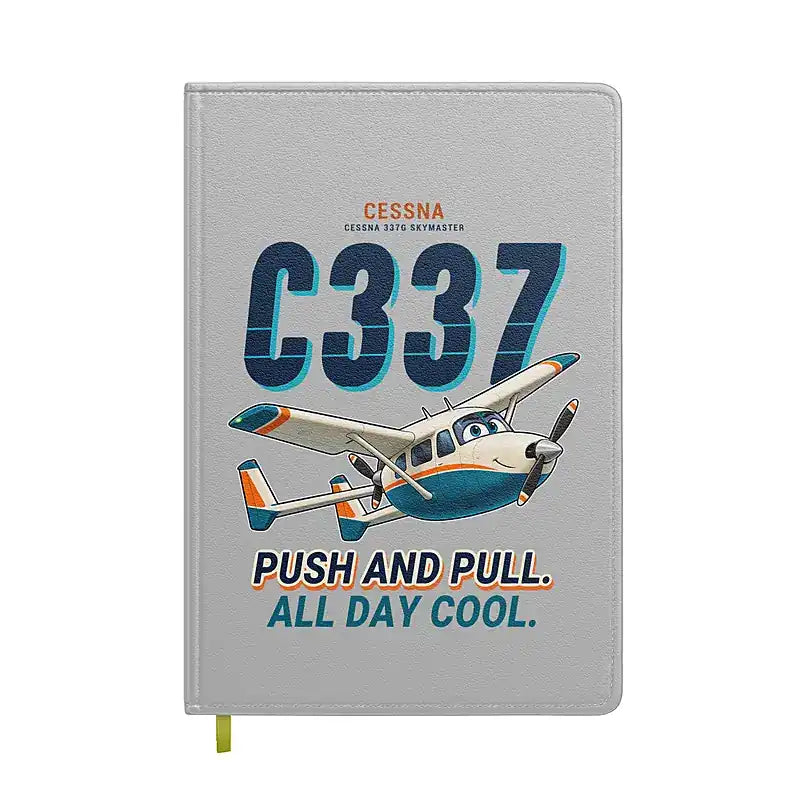 Cessna 337G Skymaster - Cartoon - Notebook - Light Gray