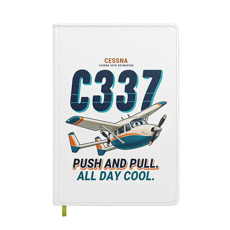 Cessna 337G Skymaster - Cartoon - Notebook - White