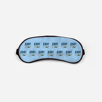 Thumbnail for Cessna 337G Skymaster - Cartoon Pattern - Sleep Mask - Light Blue