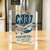 Thumbnail for Cessna 337G Skymaster - Crystal Ornament - Cartoon - Kitchen